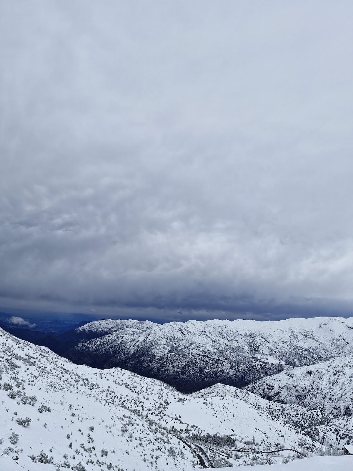 Cordillera de los Andes nevada